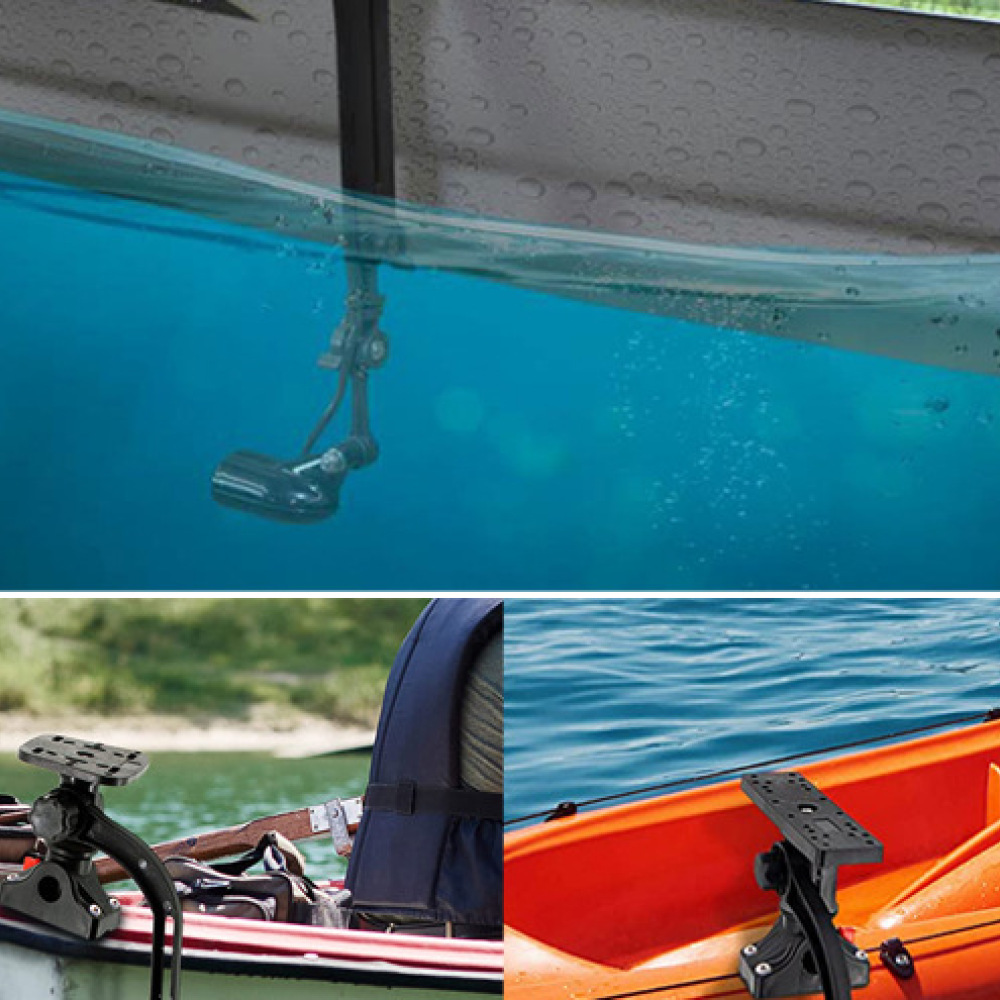 Fishing Kayak Fish Finder Mount - Suporte para Sonar Rotativo para Barco