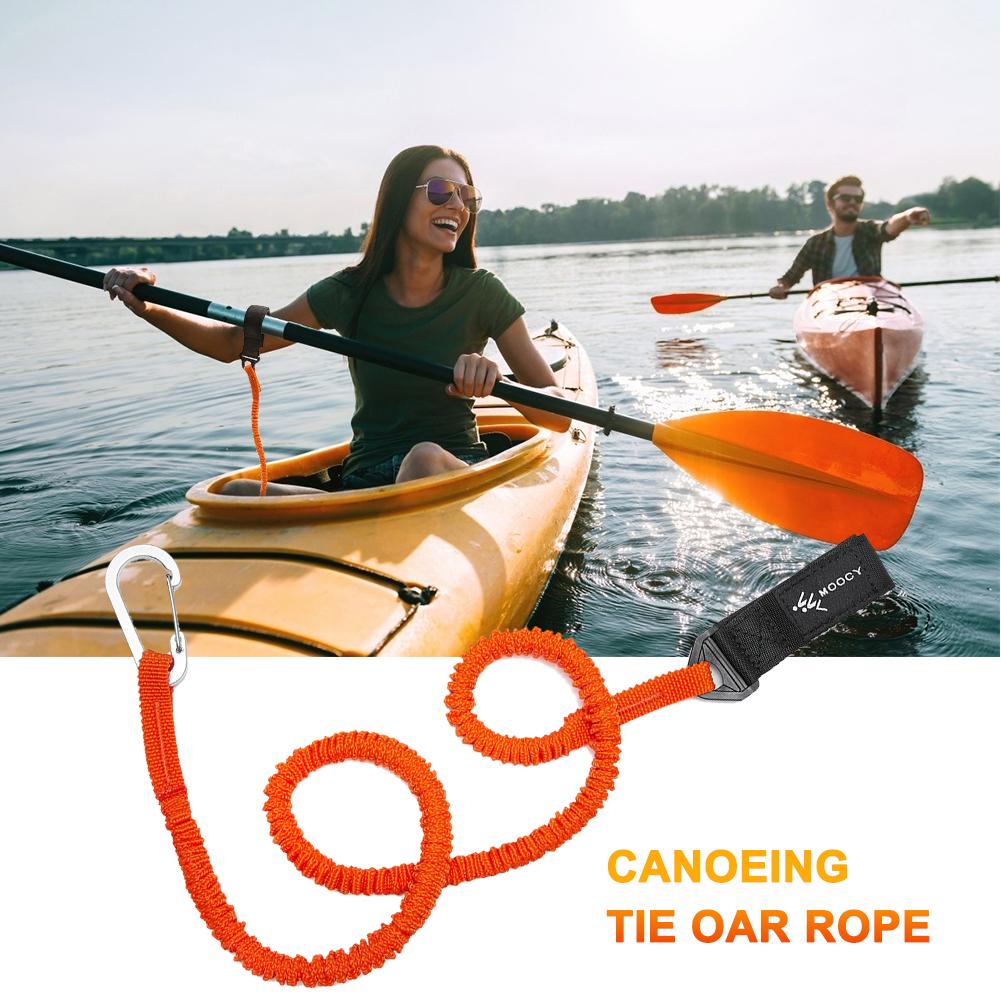 5-1 pçs elástico caiaque canoa - Fishing Kayak Paddle Leash avaliação e preço