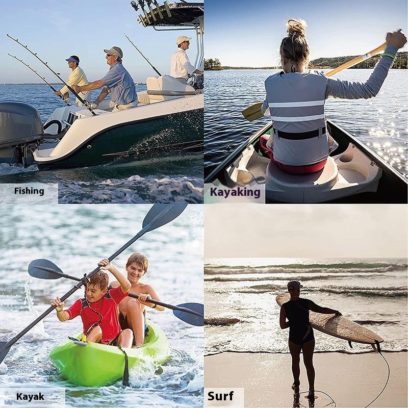 Cordão elástico ajustável para - Fishing Kayak Paddle Leash avaliação e preço