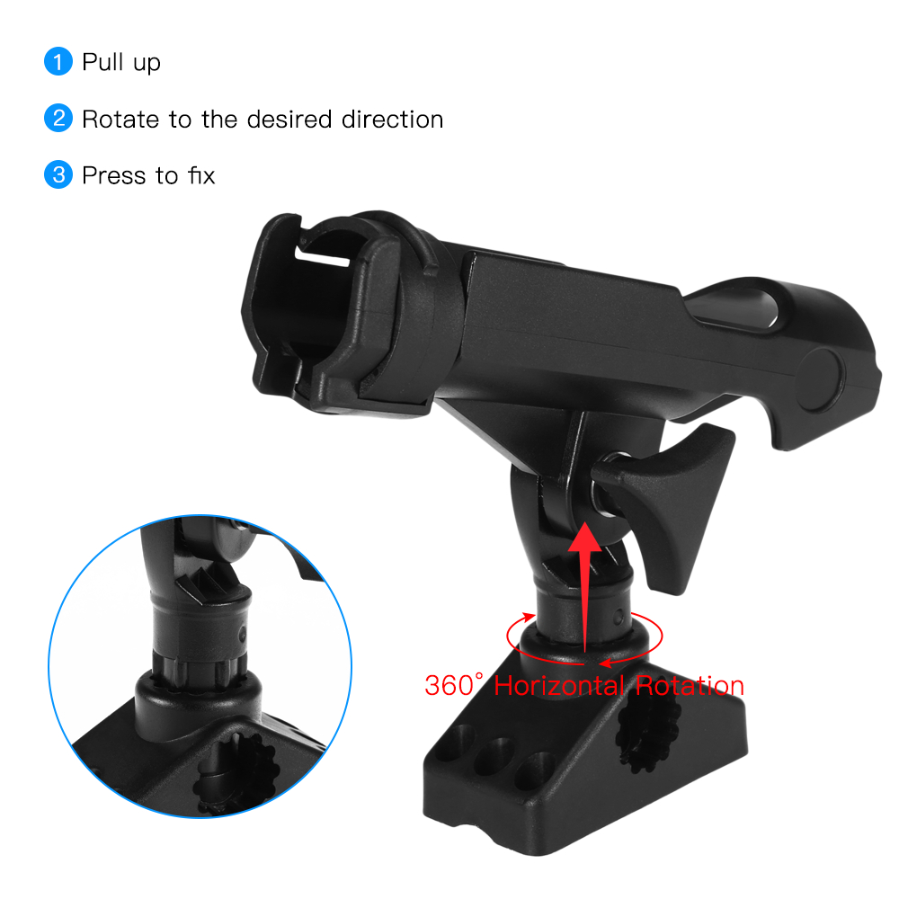 Aço inoxidável pesca barco has - Fishing Kayak Rod Holder avaliação e preço